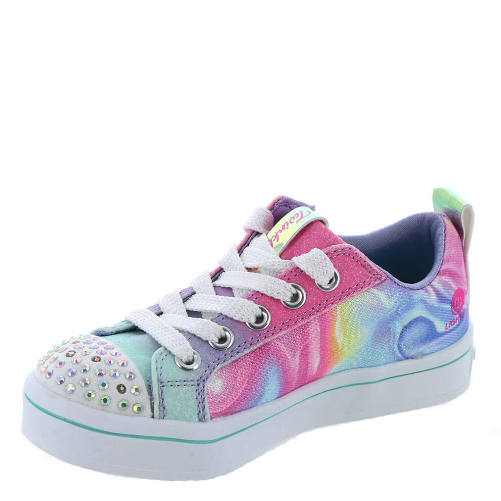 Skechers Kids Girls TWI-Lites-Prism Swirl WAVETRONIC  Light Blue/Multi