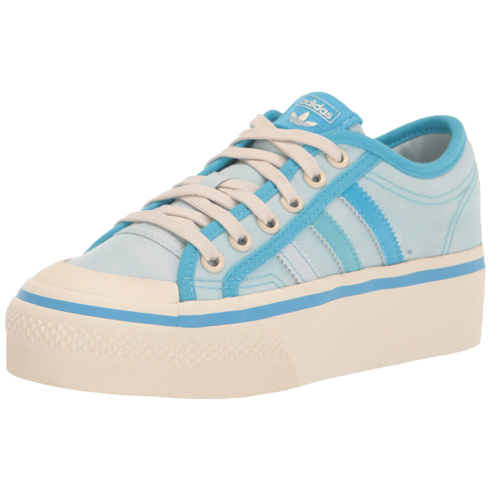 adidas Originals Nizza Platform Skate Shoe  Almost Blue/Sky Rush/Chalk