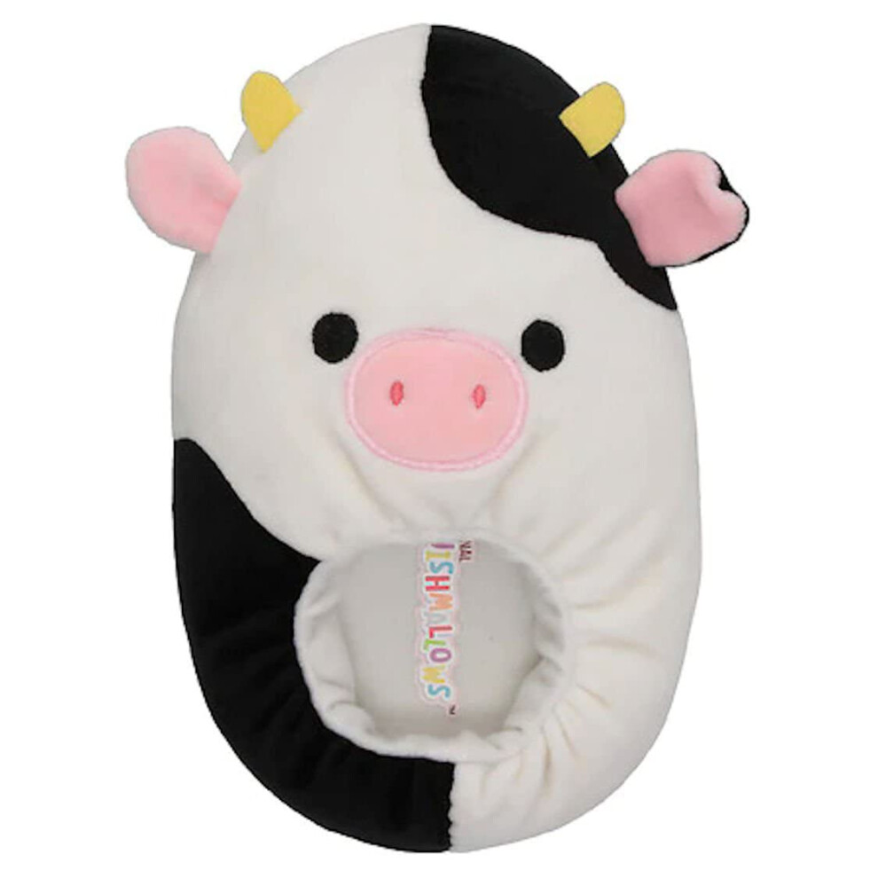 Squishmallows KellyToy Kids Slippers Plush (Connor Cow (Size 11/12))