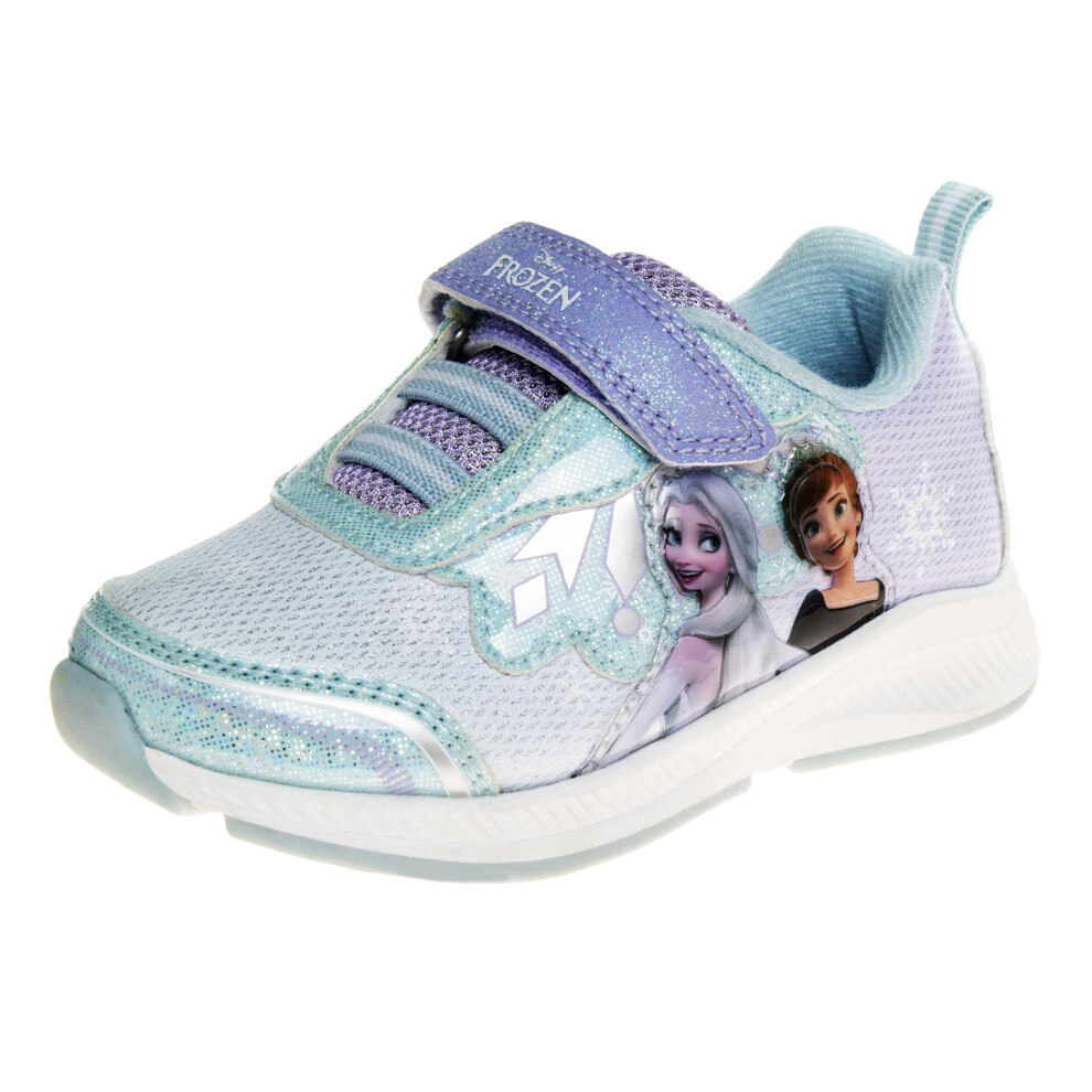 Disney Frozen Shoes for Girls Light up Sneakers - Princess Anna Elsa L