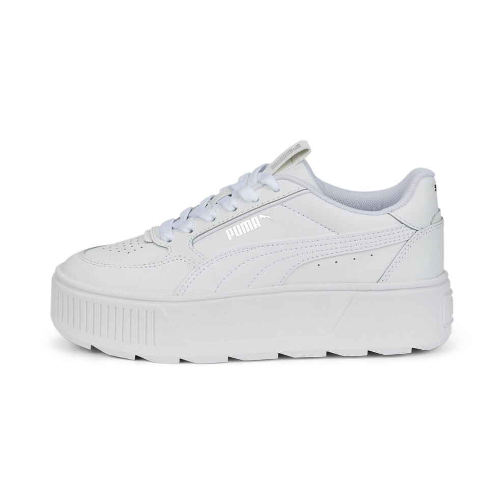 PUMA Karmen Rebelle Sneaker  White White  4.5 US Unisex Big Kid