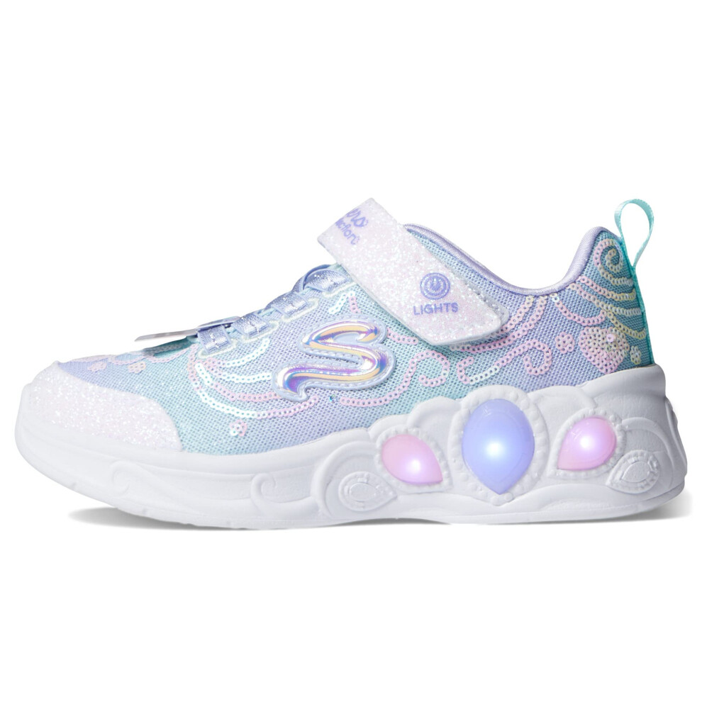 Skechers Kids Princess Wishes Sneaker  Lavender/Multi  2 US Unisex Lit