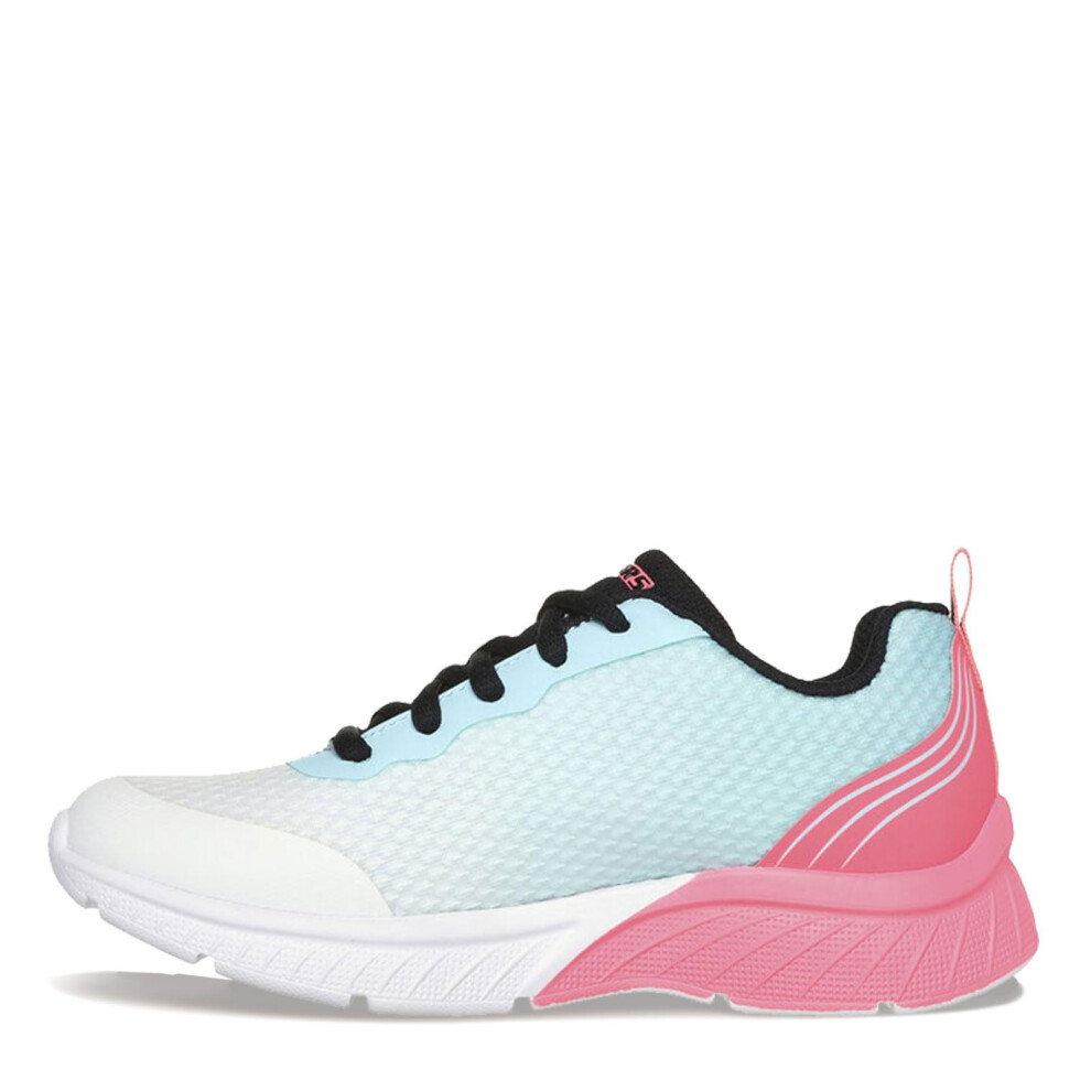 Skechers Kids Girls Microspec Max Plus-Echo Speed Sneaker  White/Coral