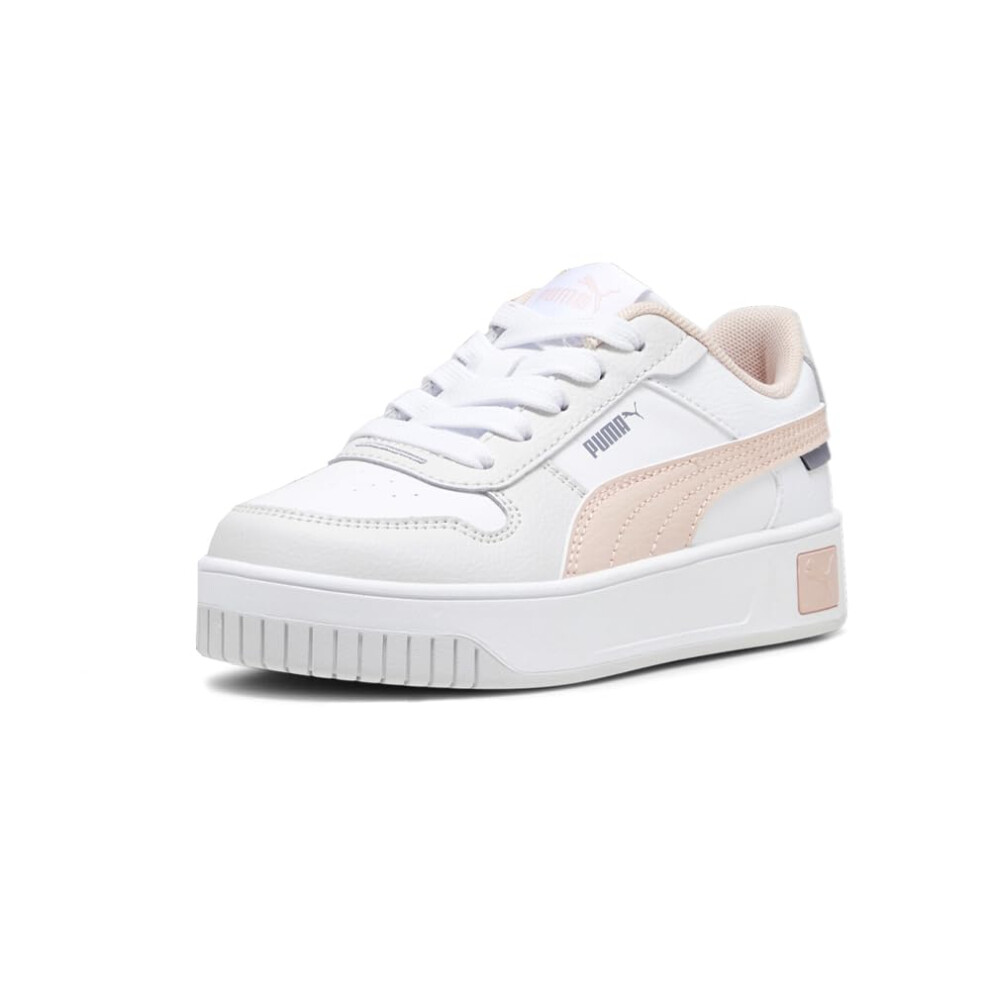 PUMA Carina Street Sneaker  White-Rose Dust-Feather Gray  7 US Unisex