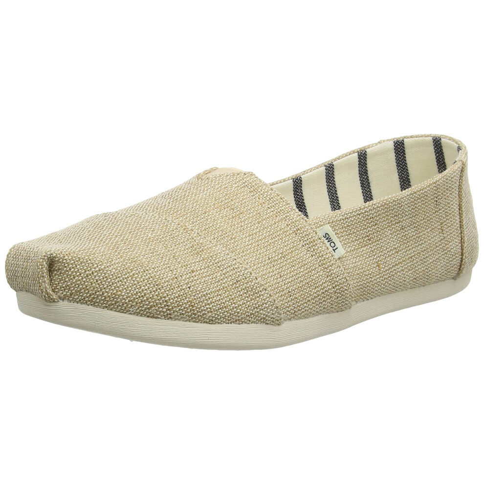 TOMS Womens Alpargata Slip On Flats Casual - Beige - Size 11 B