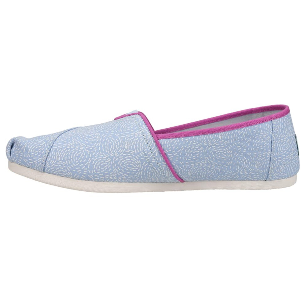 TOMS Womens Alpargata Classic Slip On Flats Casual - Blue - Size 8 B