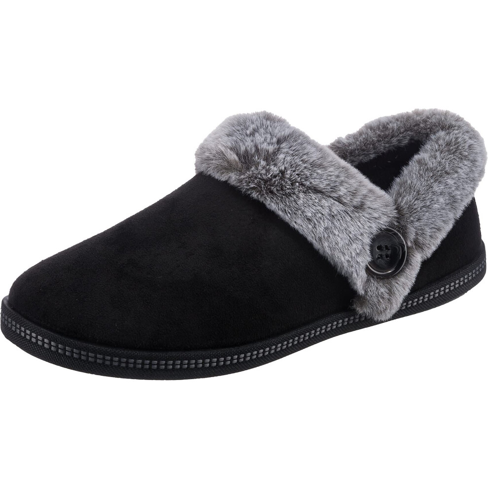 Skechers Women's Cozy Campfire-Fresh Toast Slipper  Black  5