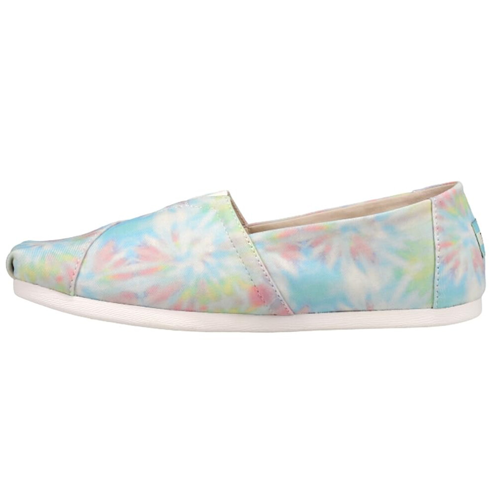 TOMS Womens Alpargata Tie-Dye Slip On Flats Casual - Multi - Size 9.5