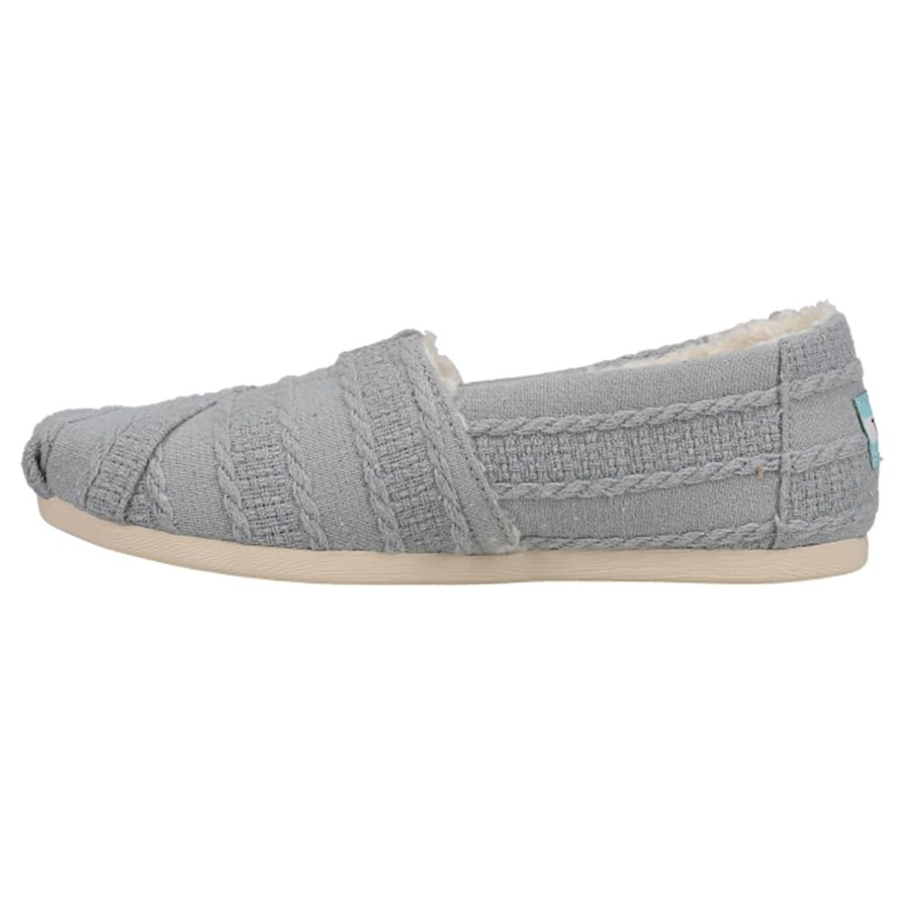 TOMS Womens Alpargata Cozy Knit Slip On Flats Casual - Grey - Size 11