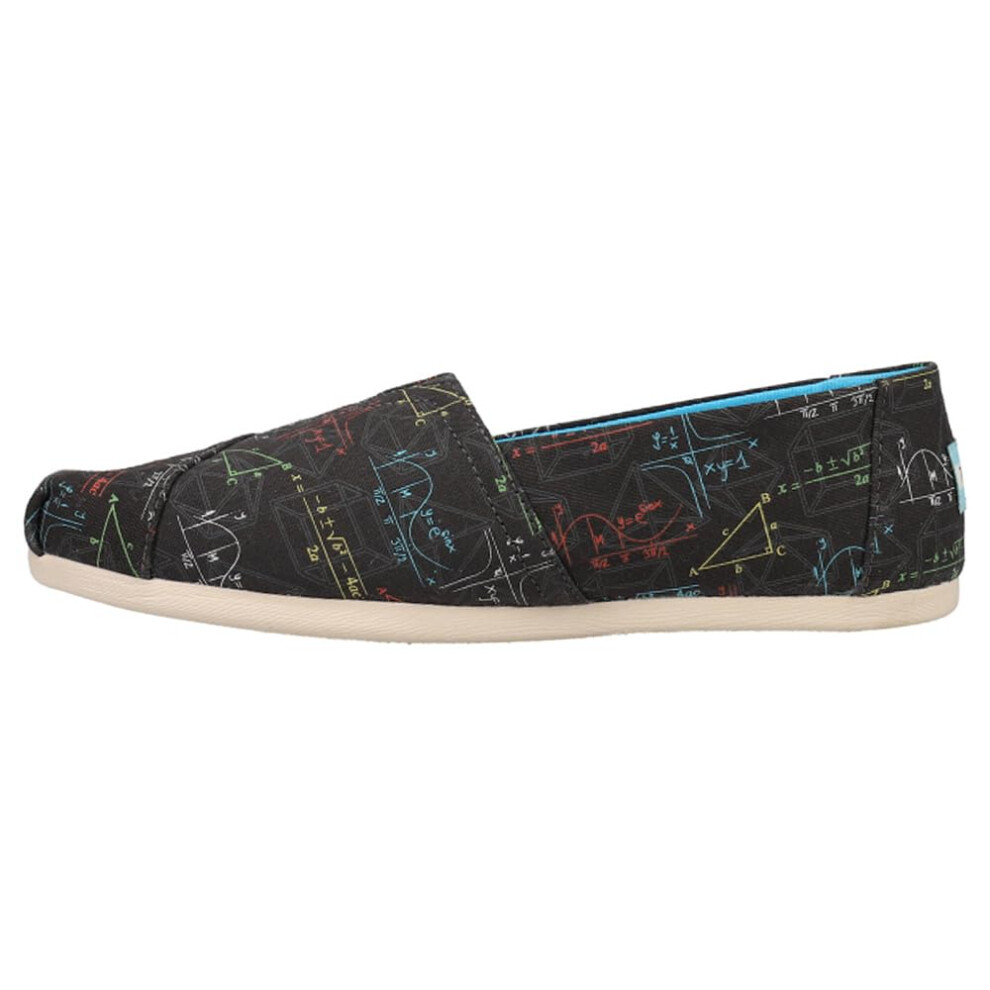 TOMS Womens Alpargata Slip On Flats Casual - Black - Size 8 B