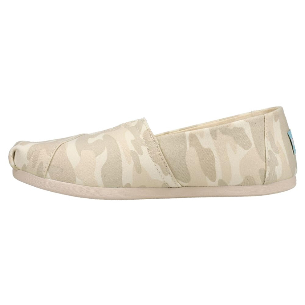 TOMS Womens Alpargata Camo Slip On Flats Casual - Beige - Size 8 B