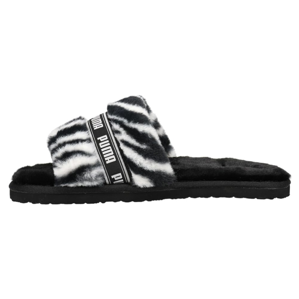 PUMA - Womens Fluff Wild Sandals  Size: 6 M US  Color Black White