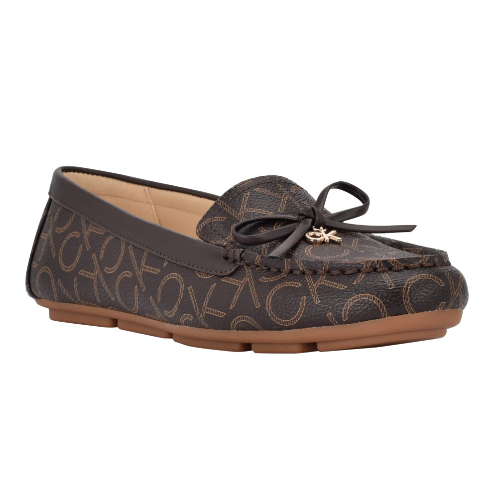 Calvin Klein Women's LINCA Loafer  Espresso Logo  7