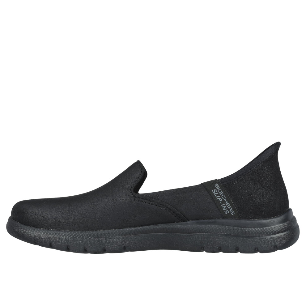 Skechers Women's Slip on Loafer  Black  8.5