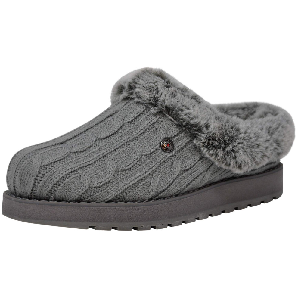 Skechers BOBS from Women's Keepsakes Ice Angel Grey Slipper 6.5 W US