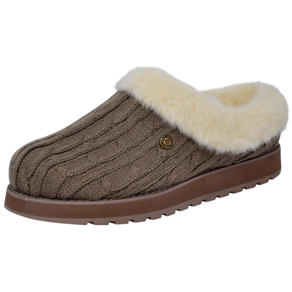 Skechers BOBS from Women's Keepsakes Ice Angel Taupe/Natural Slipper 6