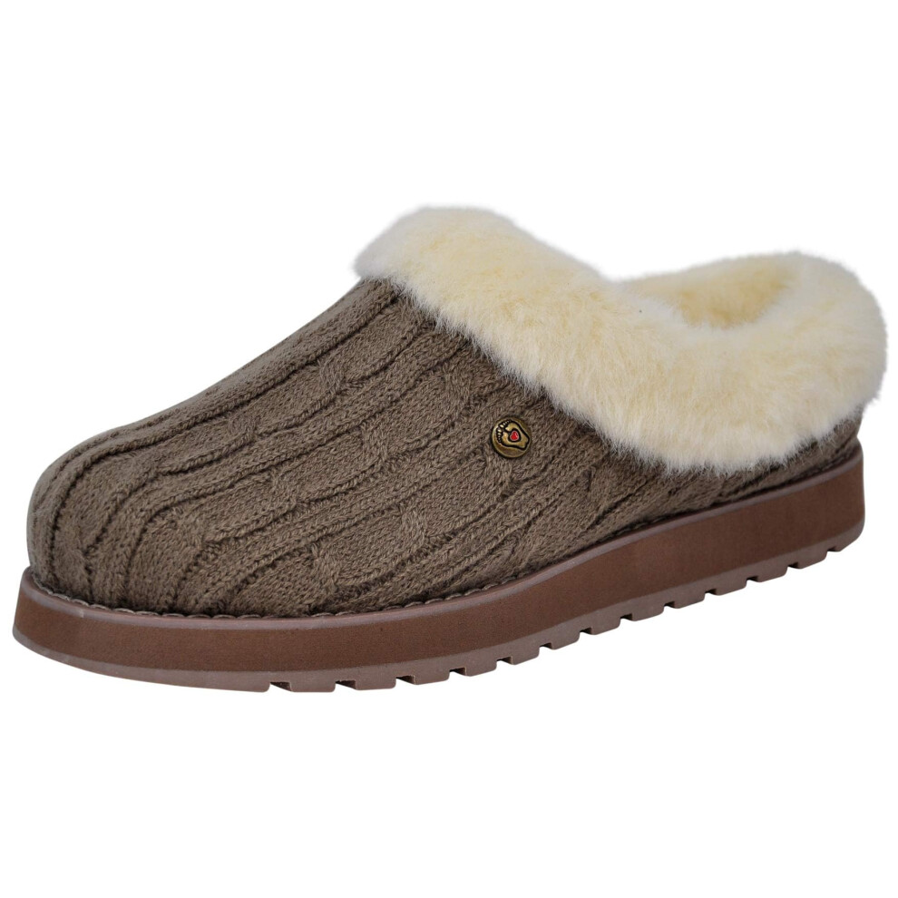 Skechers BOBS from Women's Keepsakes Ice Angel Slipper  Taupe/Natural