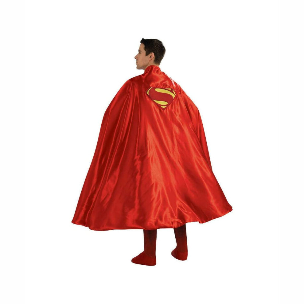 Rubie's Costume Deluxe Adult Cape with Embroidered Superman Logo  Red