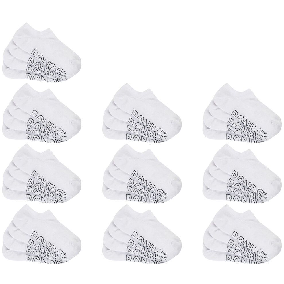 (8-11) 20 Pairs Bonds Lightweight No Show Womens Ankle Cotton Socks White LXPW4N Bulk Mesh Footlets-image-OPC-PFMXYQS-NEW