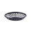 Tablecraft Black Polyethylene 7-3/4"" Oval Side Order Basket 2