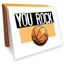 Joaca Basketball Strong You Rock Note Carduri 12 pachete (4.25 """" X5.5 """") Ilustrated Sports Powercards Mul?umesc note Set de car?i perfecte pent