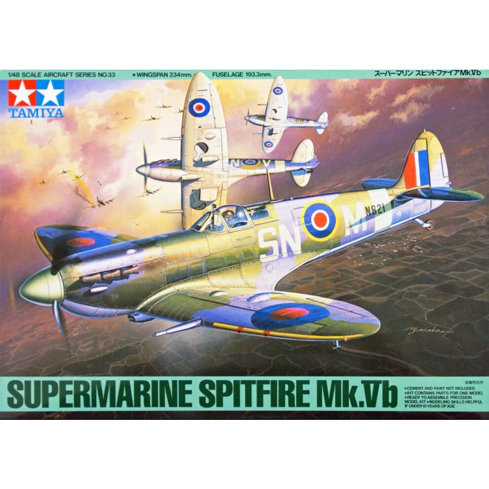 Tamiya 61033 Spitfire Mk.Vb 1:48 Aircraft Model Kit