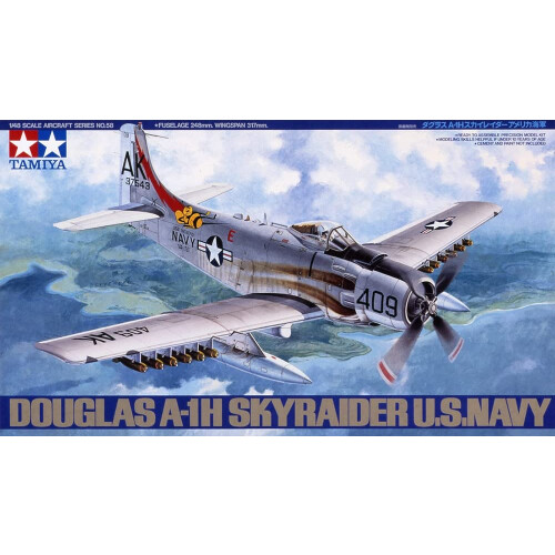 Tamiya Tamiya Models Douglas A-1H Skyraider Model Kit  ages 12 Up 1