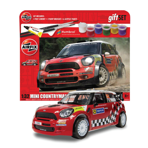 Airfix Σετ Δώρου Αεροπορικού Σταρτερ Mini Countryman WRC 1:32 Αγωνιστικό Αυτοκίνητο