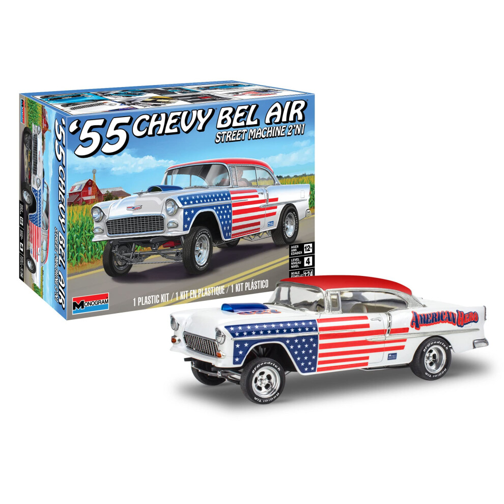 Revell 14519 1955 Chevrolet Bel Air Street Machine 2N1 1:24 Scale 92-P