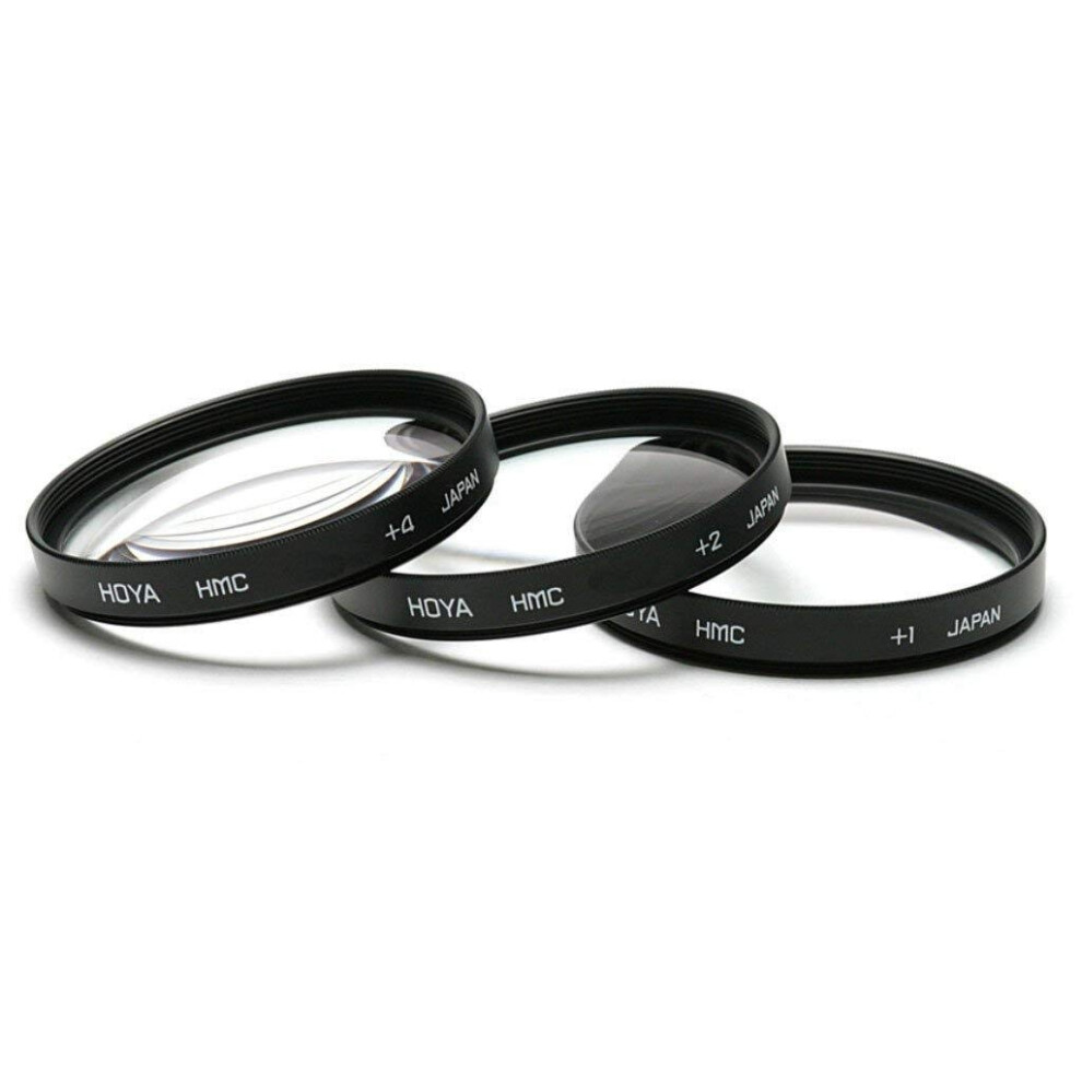 Hoya 77mm Close-Up Filter Set (+1 +2 +4) Multi Coated Diopters