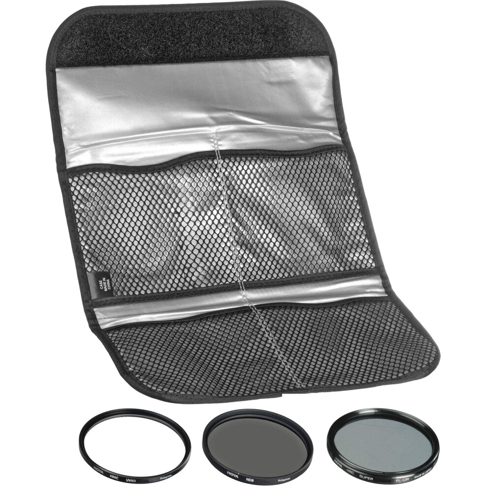 Hoya 58mm (HMC UV/Circular Polarizer / ND8) 3 Digital Filter Set with