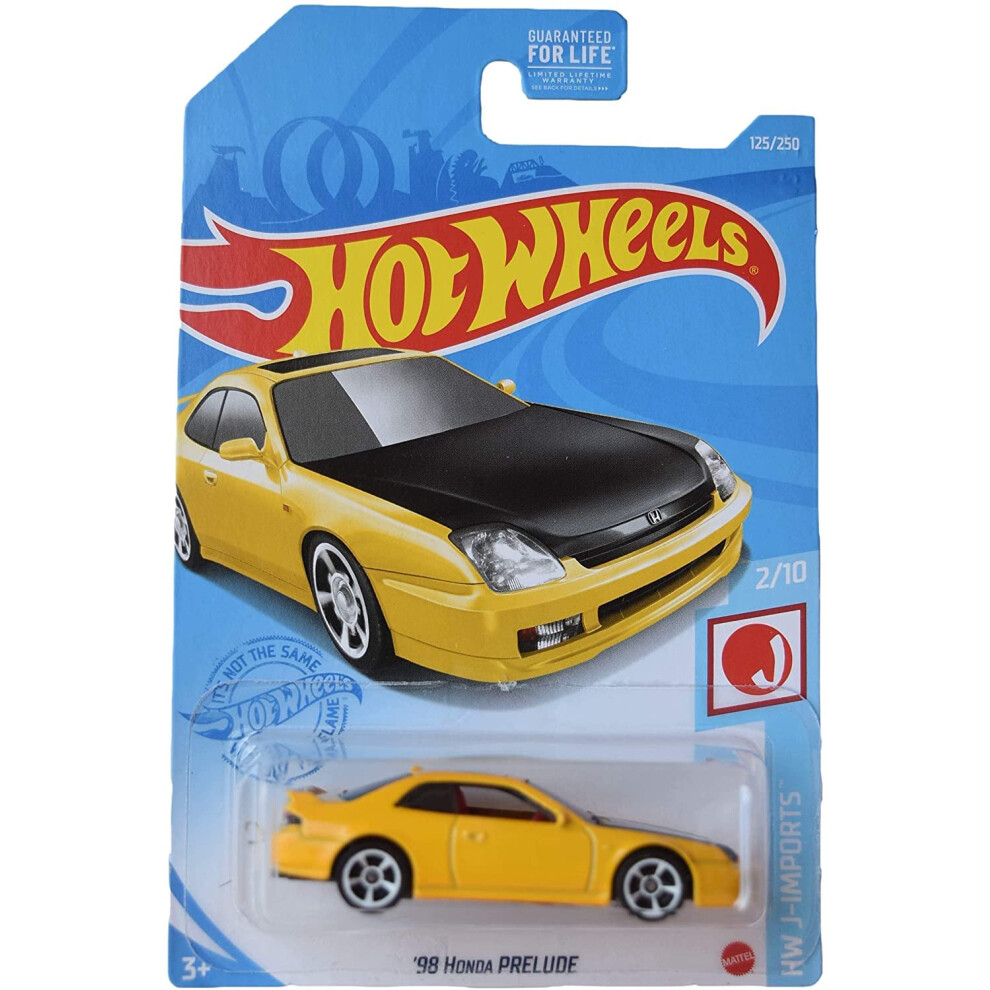 Hot Wheels '98 Honda Prelude  [Yellow] 125/250 J Imports 2/10