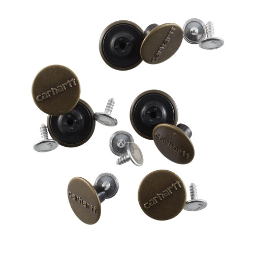 Carhartt Carhartt Button Kit Groot Antiek Messing