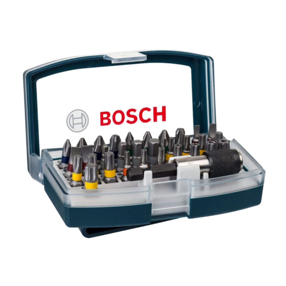 Bosch 2607017359 Screwdriver Bit Set with Belt Clip 32 Pcs