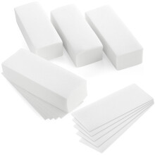 Juvale 400-Pack Wax Strips for Body and Facial Hair Removal - Non-Woven Depilatory Paper Sheets  Customizable Size  Smooth Surface  and Disposable (7.