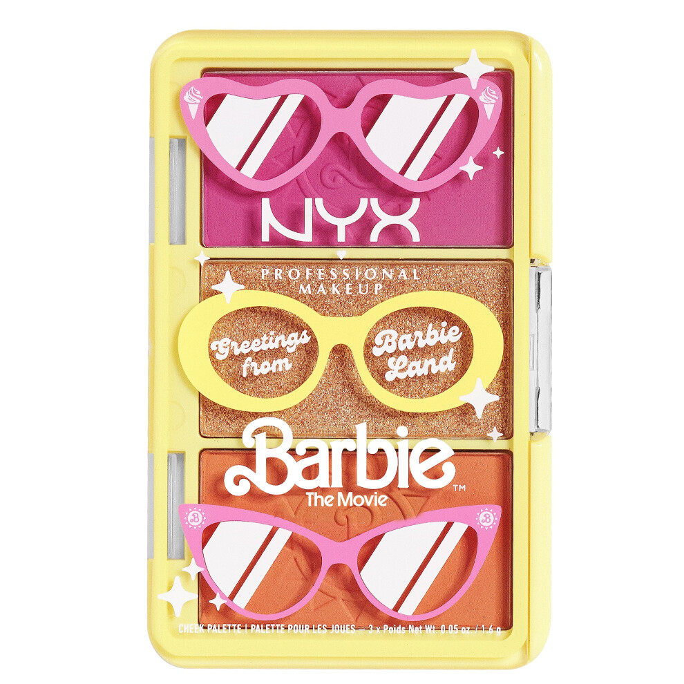 NYX PROFESSIONAL MAKEUP BARBIE  Mini Cheek Palette - Greeting From BAR