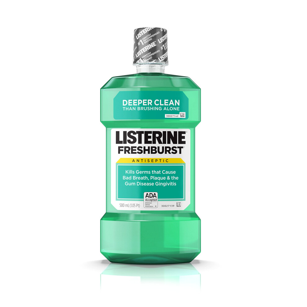 Listerine Antiseptic Mouthwash  Fresh Burst  500 ml (Pack of 12)