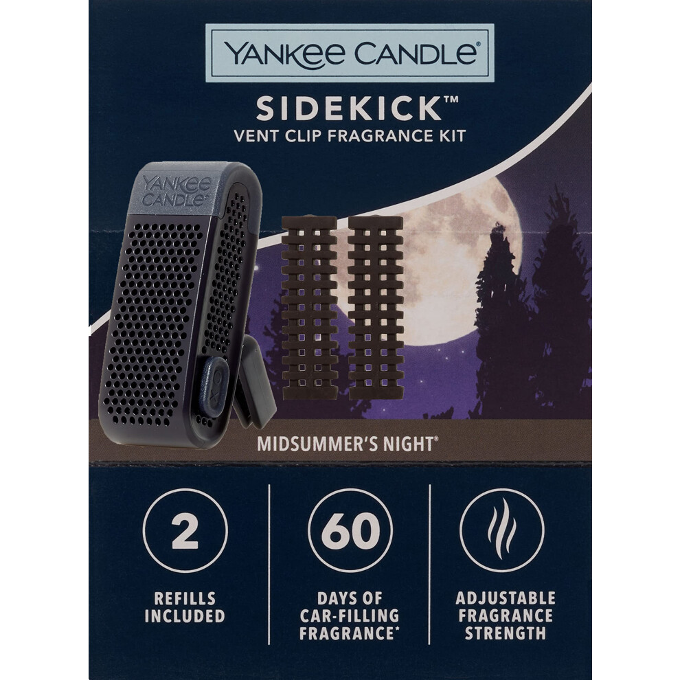 Yankee Candle MidSummer's Night Sidekick Vent Clip Fragrance Kit with