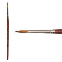 Creative Mark Mimik Kolinsky Synthetic Sable Paint Brush- Short Handle Long Bristle Kolinsky Brushes with Resilient Synthetic Fiber for Oil Waterco