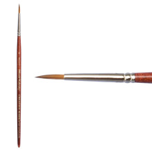 Creative Mark Mimik Kolinsky Synthetic Sable Paint Brush- Short Handle Long Bristle Kolinsky Brushes with Resilient Synthetic Fiber for Oil Waterco