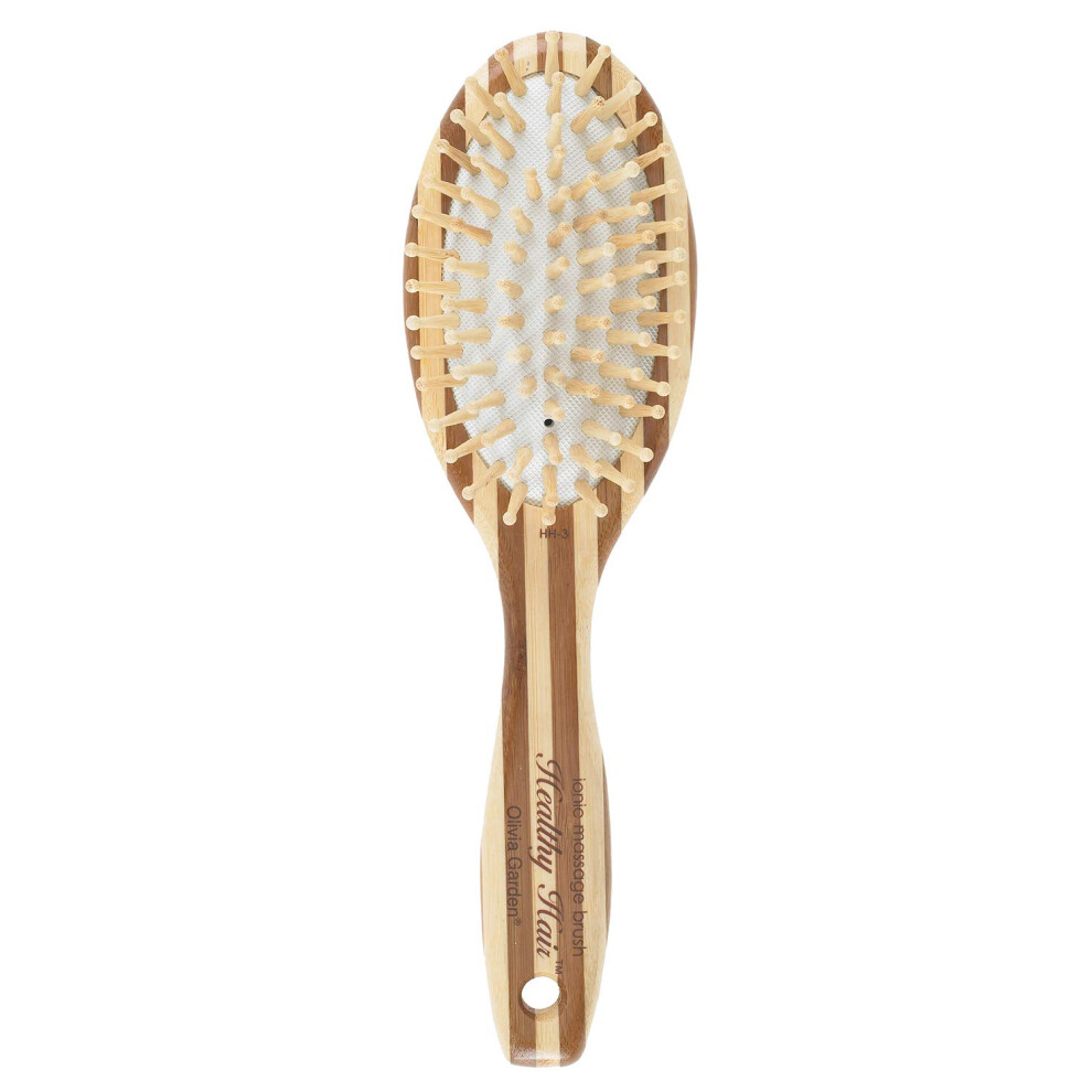 Olivia Garden Healthy Hair Eco-Friendly Bamboo Ionic Massage Hair Brus