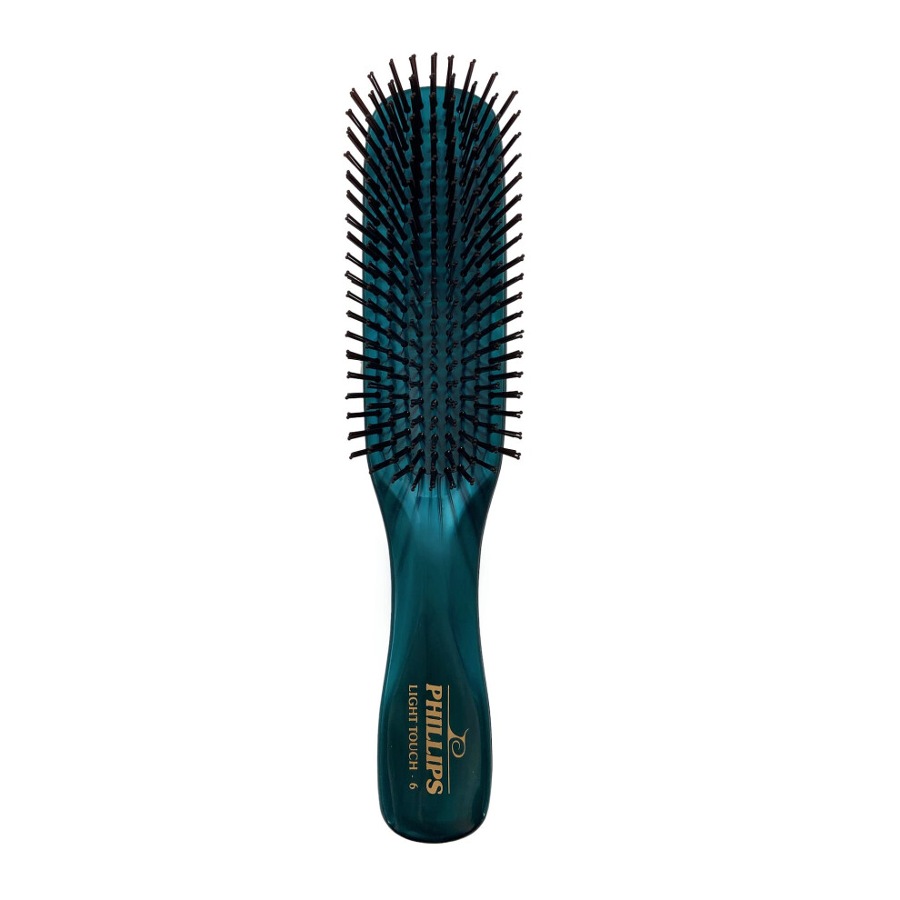 Phillips Brush Emerald Light Touch 6 Hair Brush - Part of the Gem Coll