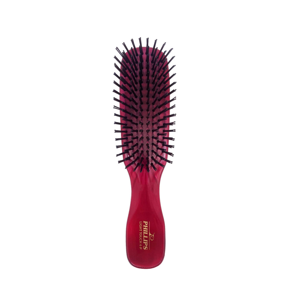 Phillips Brush Ruby Light Touch 6-P Hair Brush - Part of the Gem Colle