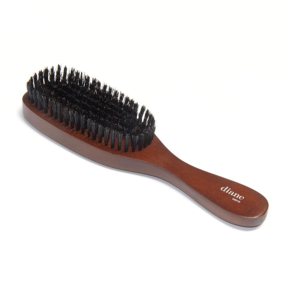 Diane Reinforced Boar Bristle Wave Brush For Men And Barbers - Medium
