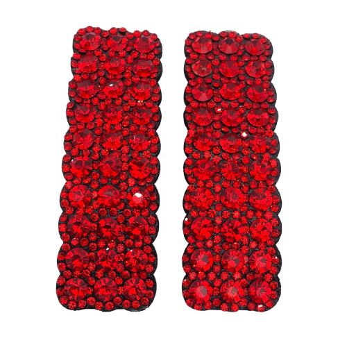 2PCS Fermagli per Capelli con Strass per Donne e Ragazze Accessori per Capelli Rossi 2