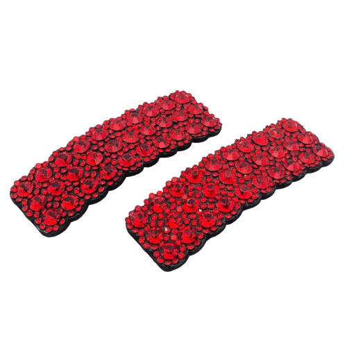 2PCS Fermagli per Capelli con Strass per Donne e Ragazze Accessori per Capelli Rossi