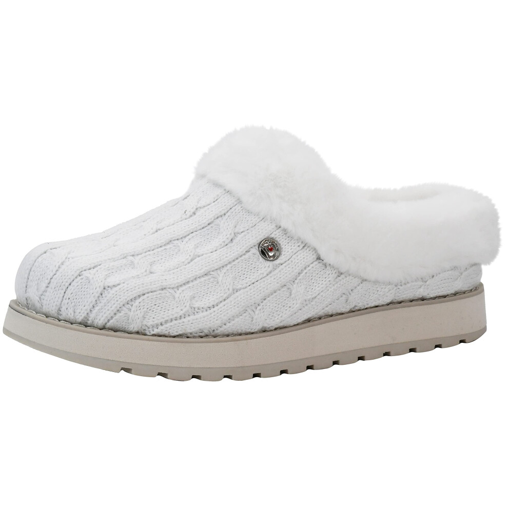 Skechers BOBS from Women's Keepsakes Ice Angel White Slipper 6.5 M US