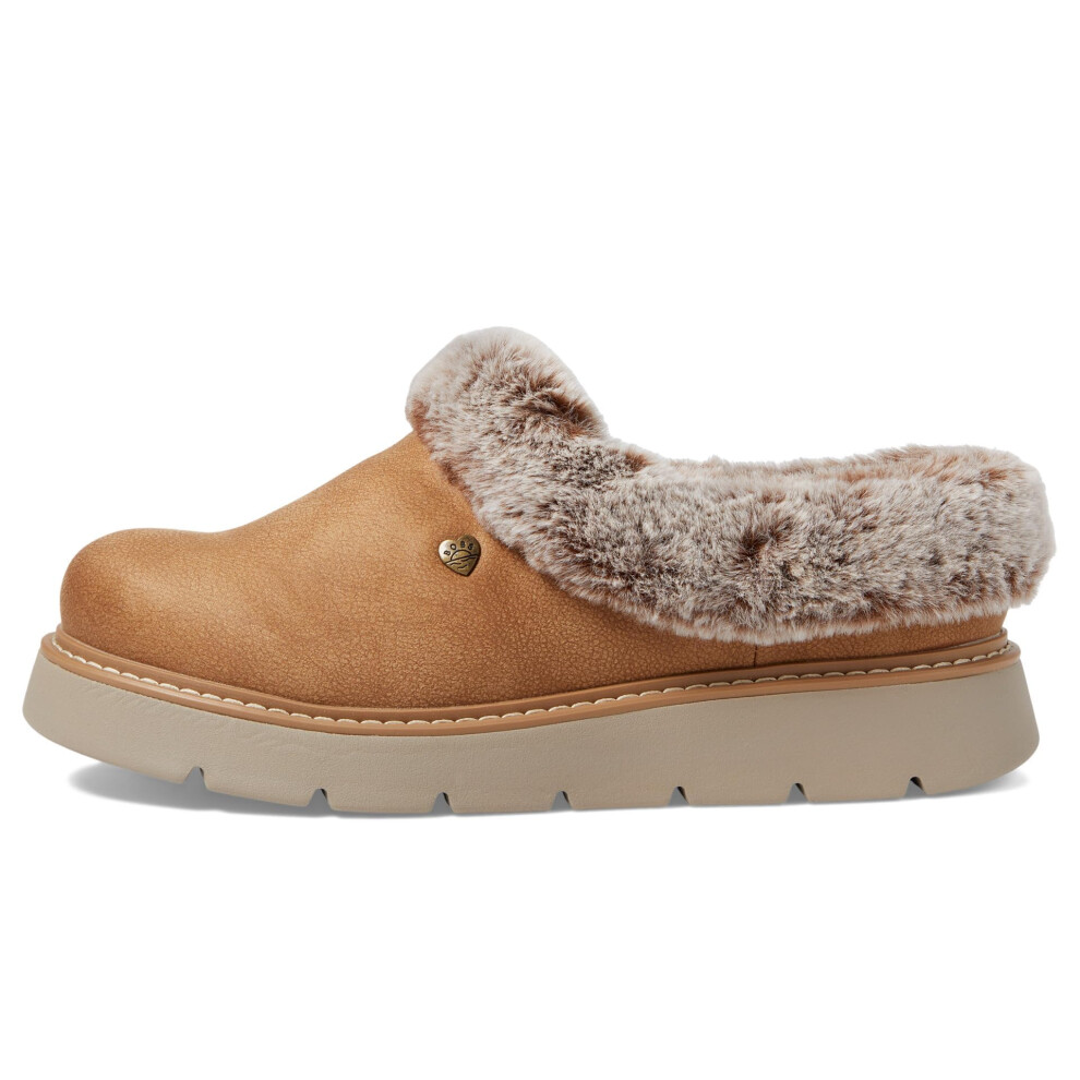 Skechers BOBS Women's Keepsakes Lite-Cozy Blend Slipper  Chestnut  6.5