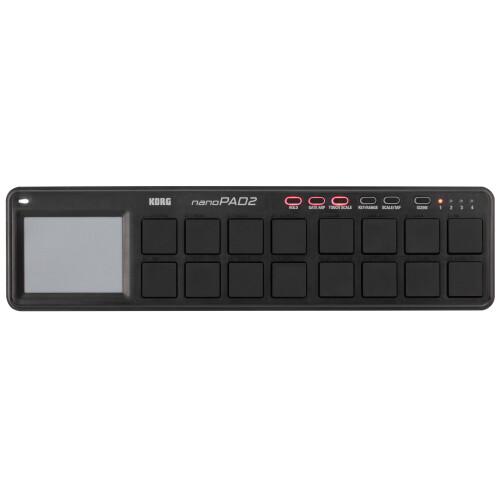 Korg nanoPAD2 Slim-Line USB MIDI Pads - Black 2