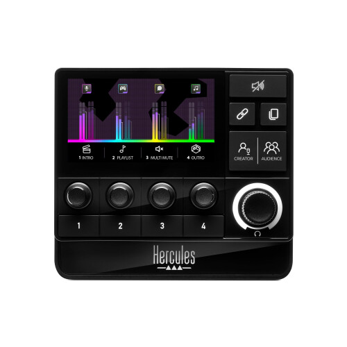 Audio Controller - HERCULES - STREAM 200 XLR - Pilotage simple et intuitif du son - Streaming avancé